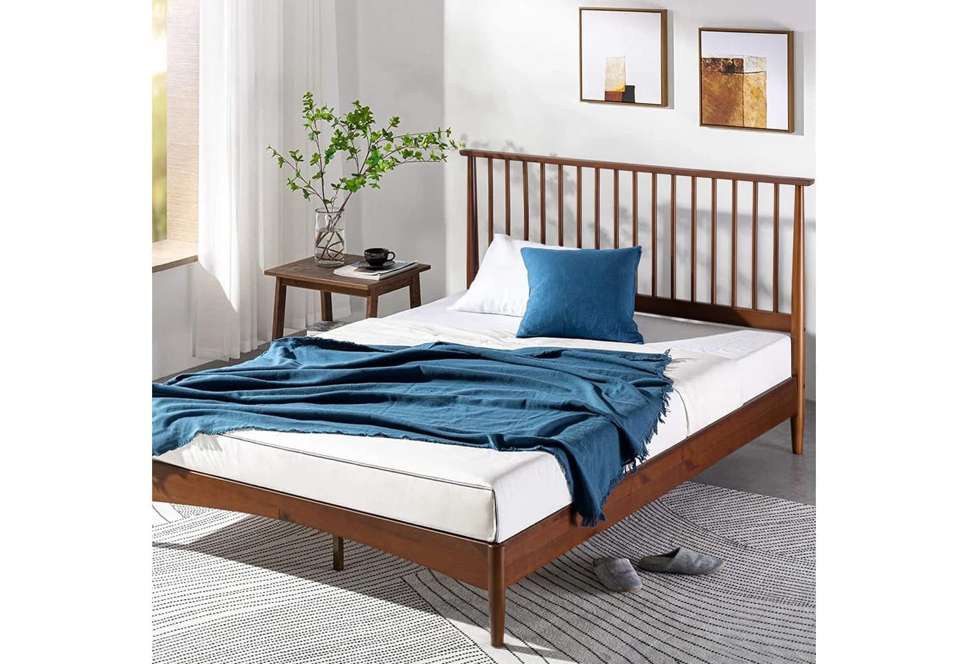 ZINUS Linda Wood Plattformbett 180x200 cm Mid-Century - Bild 2