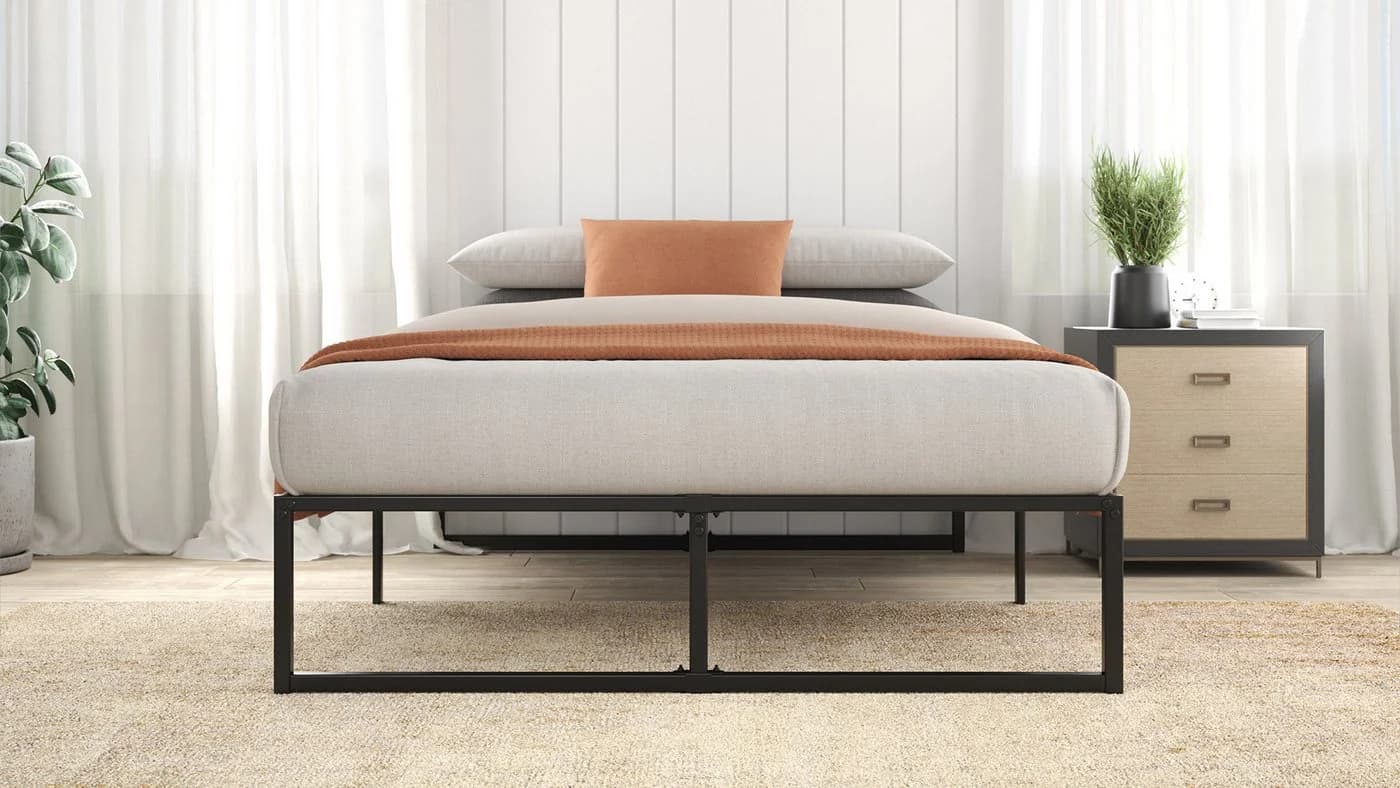 ZINUS Lorelei Bettgestell Metall Schwarz 160x200 cm - Bild 3