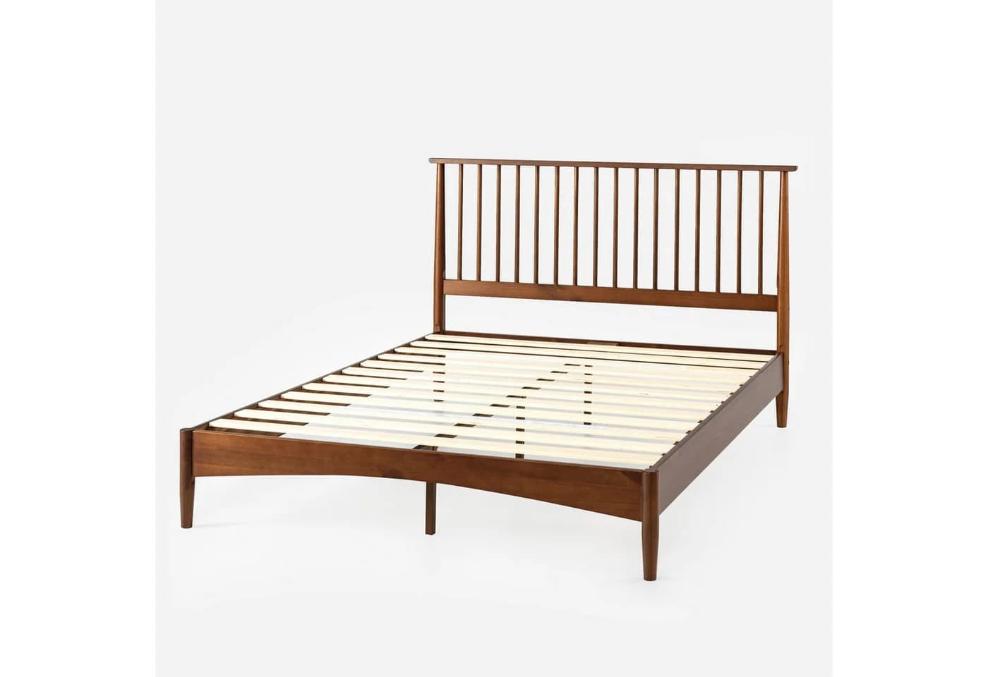 ZINUS Holzbett Linda Mid-Century 160x200 cm mit Kopfteil und Lattenrost - Bild 4
