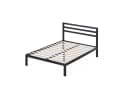ZINUS Mia Metallbett mit Kopfteil 140x200 cm Schwarz Bild 1