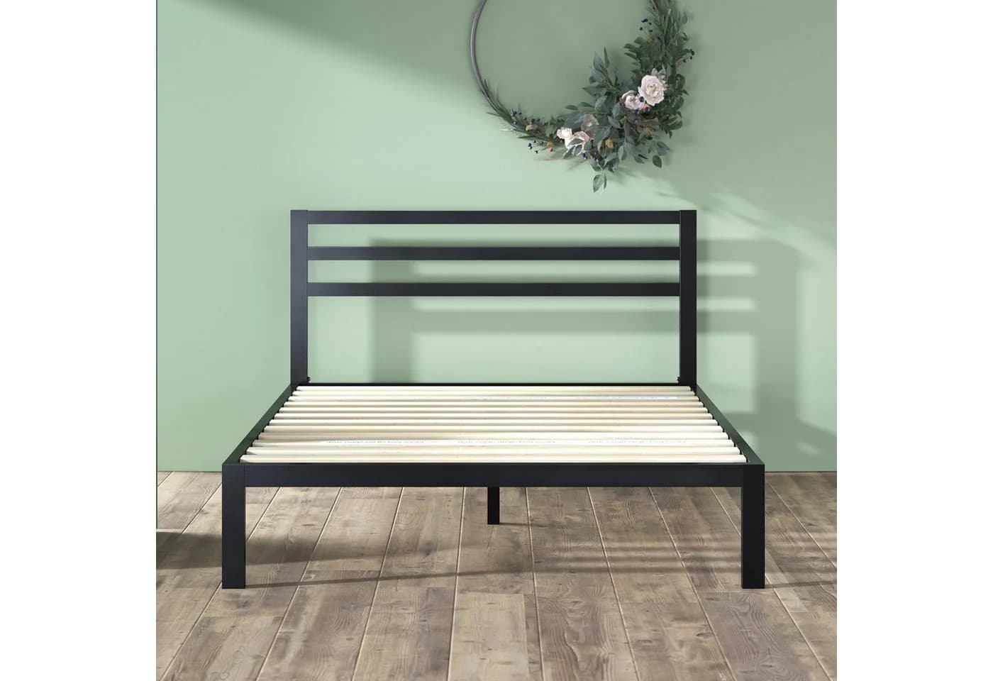ZINUS Mia Metallbett mit Kopfteil 140x200 cm Schwarz - Bild 4
