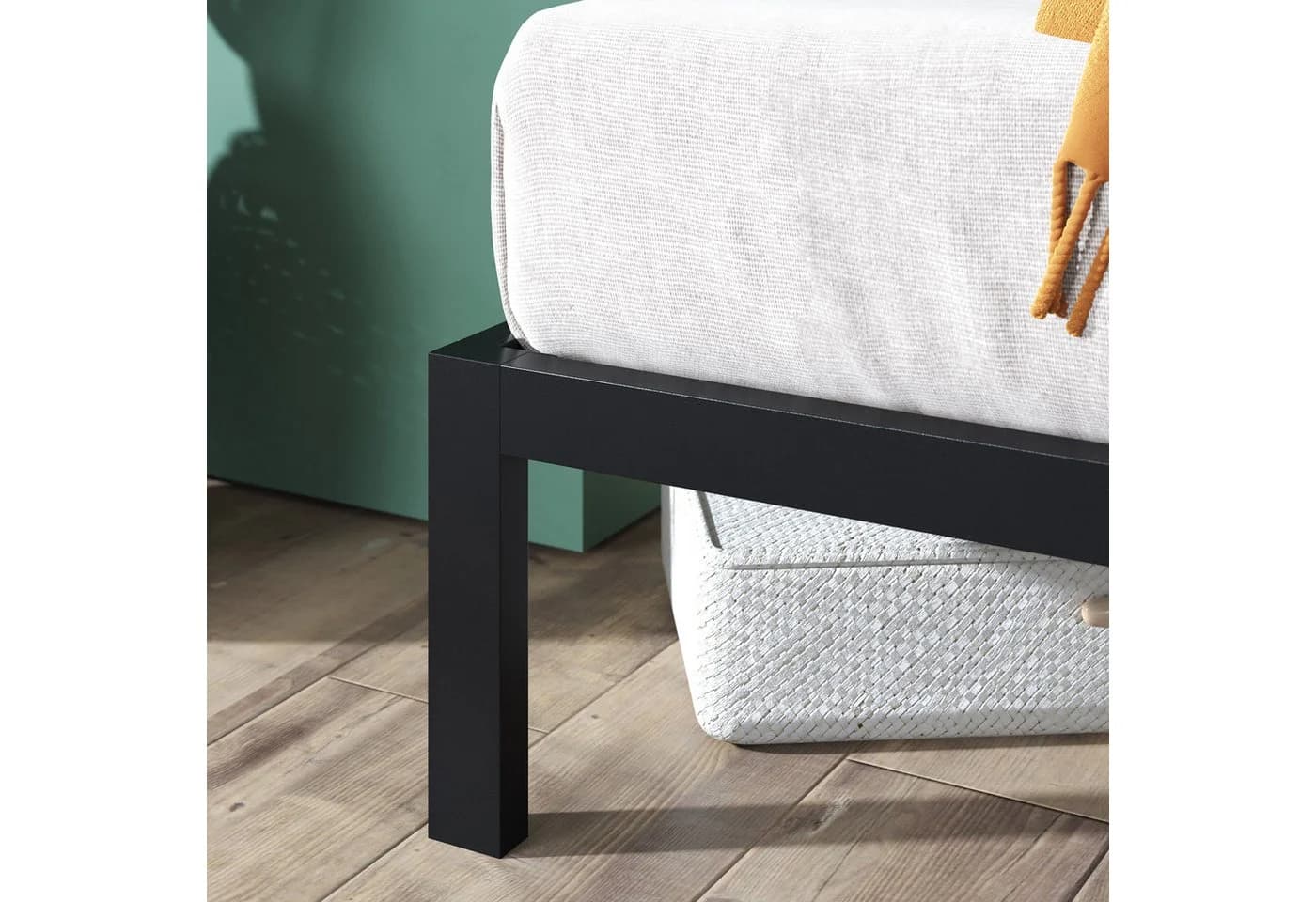 ZINUS Mia Metallbett mit Kopfteil 140x200 cm Schwarz - Bild 5
