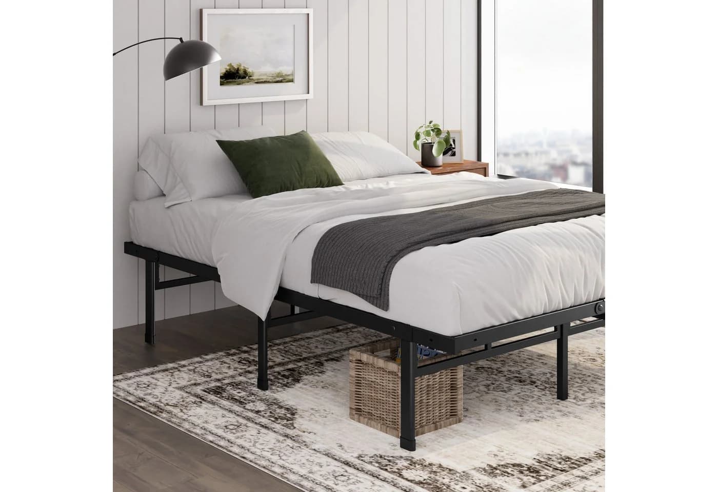 ZINUS Bettgestell Mateo Modernes Bett 140x200 cm Schwarz - Bild 3