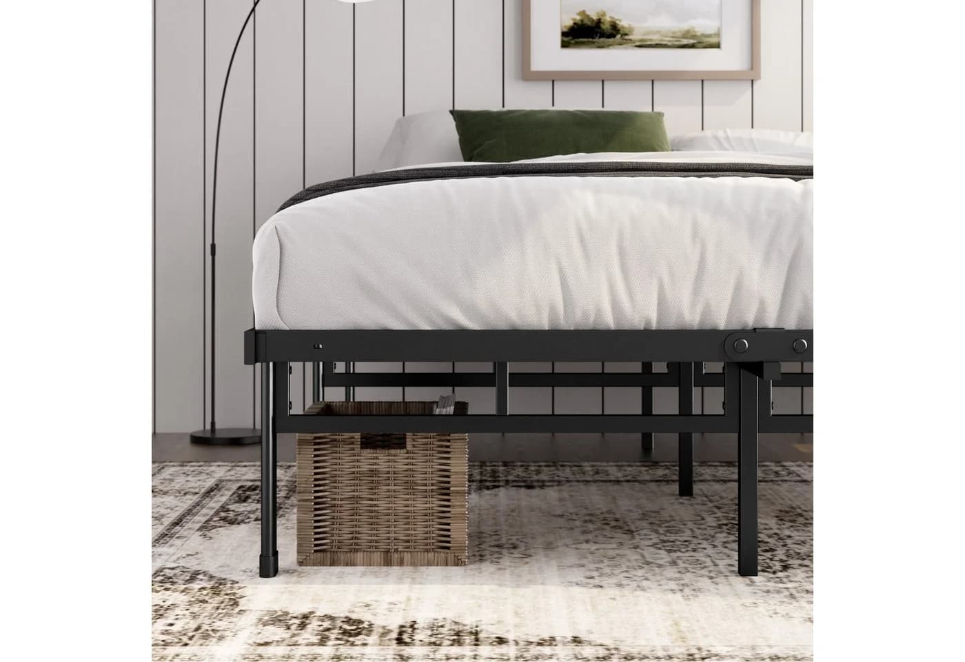 ZINUS Bettgestell Mateo Modernes Bett 140x200 cm Schwarz - Bild 4