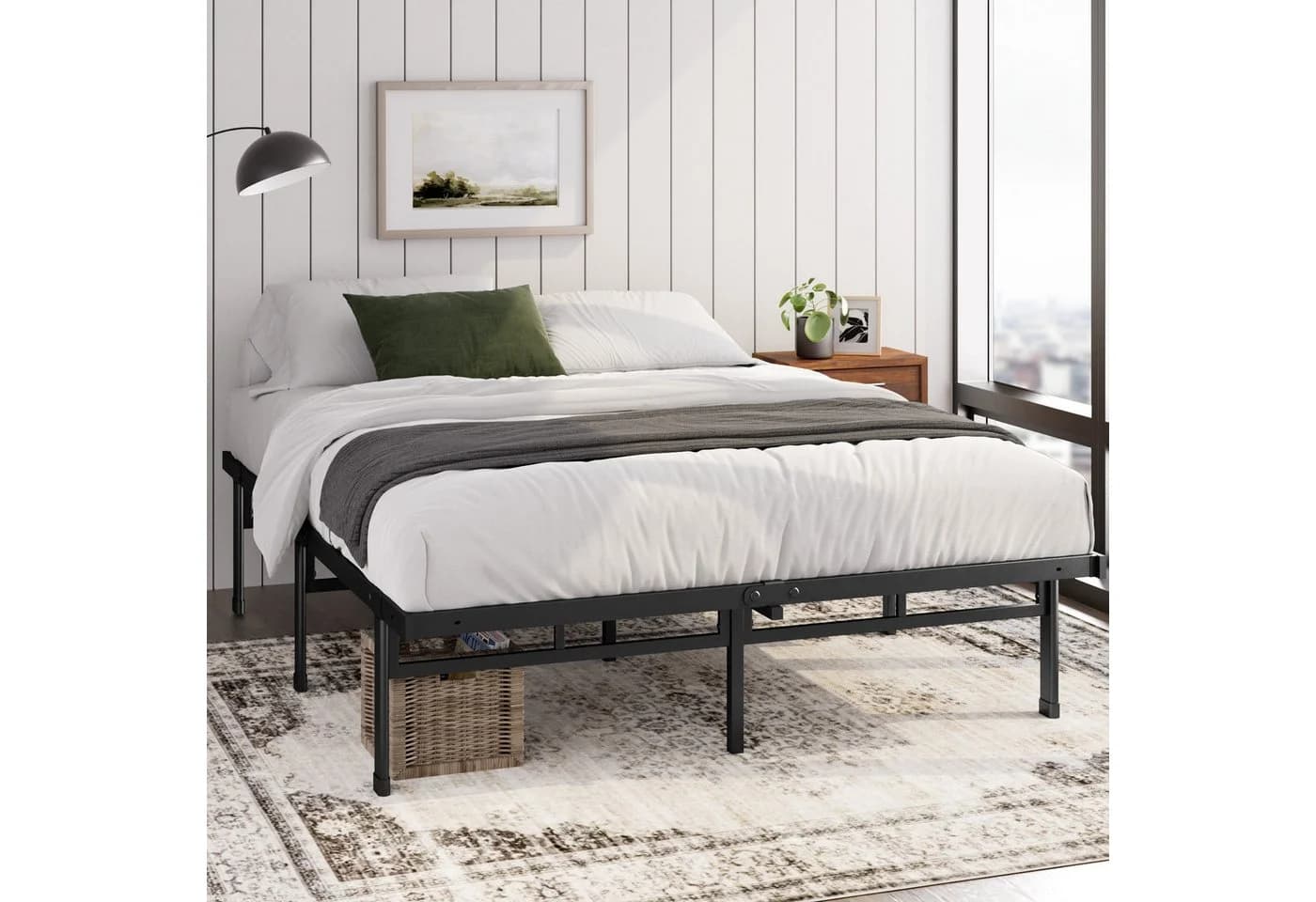 ZINUS Bettgestell Mateo Modernes Bett 140x200 cm Schwarz - Bild 5