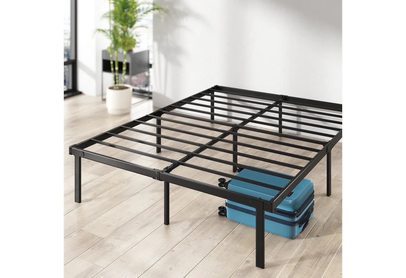 ZINUS Bettgestell Noah Metallbett 140x200 cm Schwarz