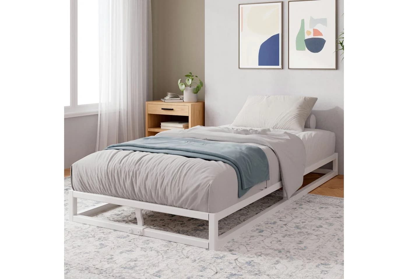 ZINUS Joseph Bettrahmen Moderner Design Bettrahmen mit Holzlattenrost - Bild 2