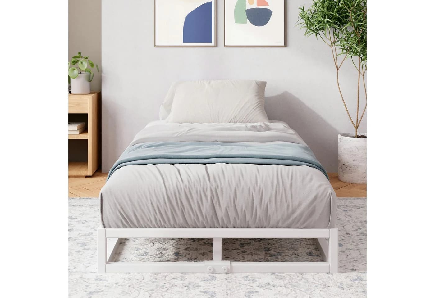 ZINUS Joseph Bettrahmen Moderner Design Bettrahmen mit Holzlattenrost - Bild 3