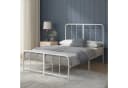 ZINUS Bettgestell Florence Bett mit Kopf- und Fussteil 140x200cm Weiß Bild 2