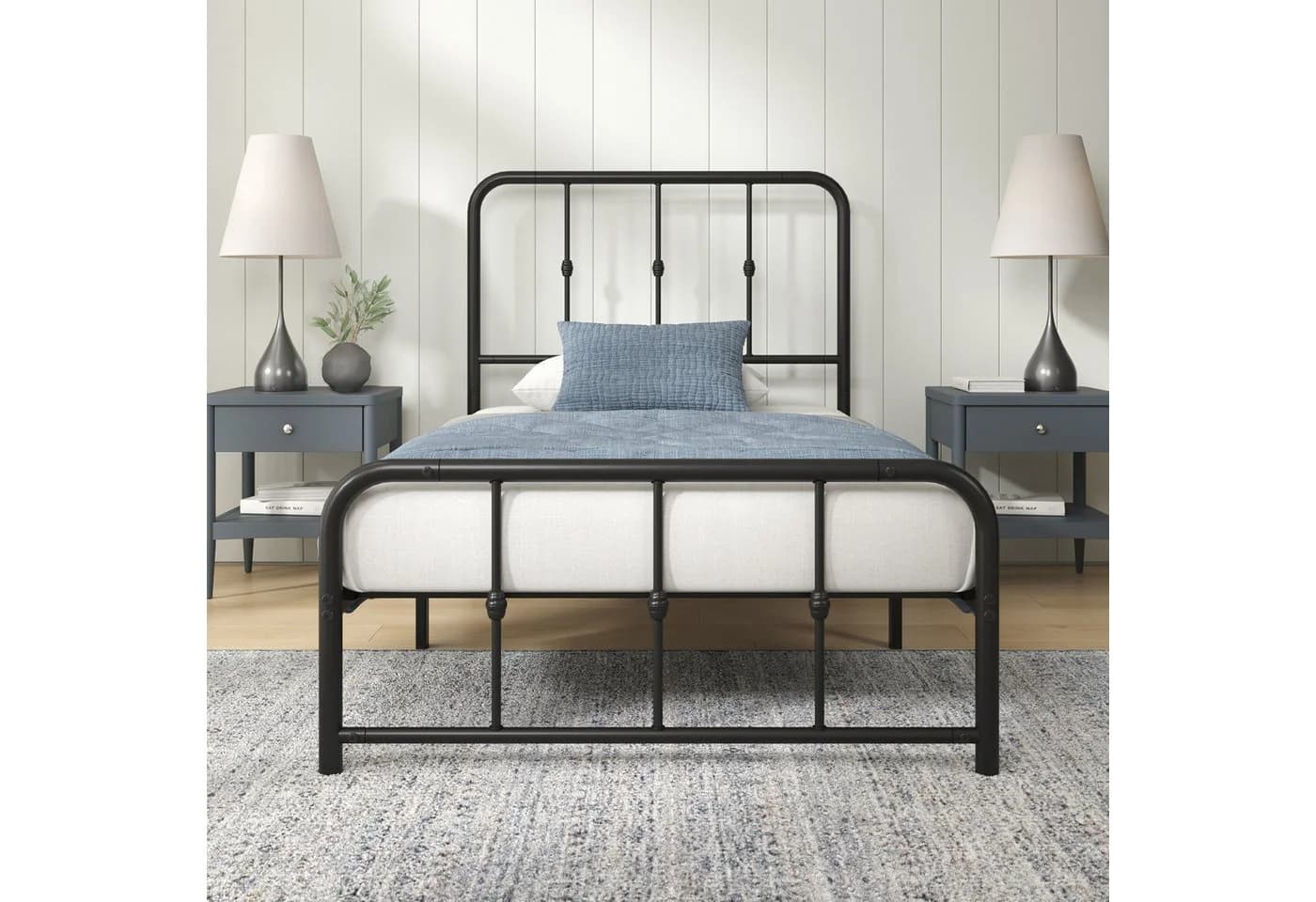 ZINUS Bettgestell Florence 90x200 cm Schwarz Metall - Bild 3