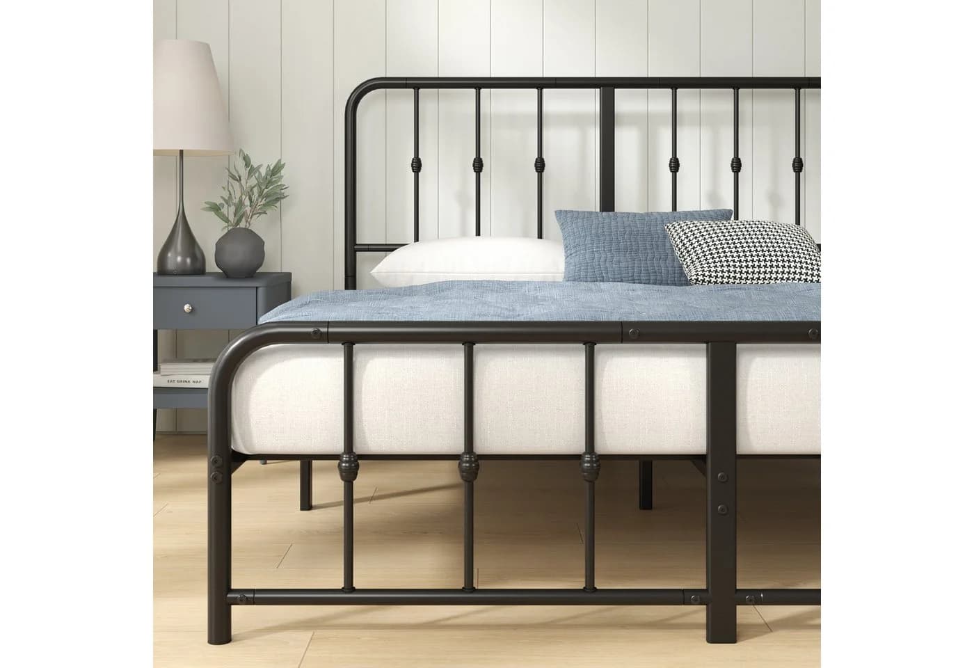 ZINUS Bettgestell Florence 90x200 cm Schwarz Metall - Bild 5