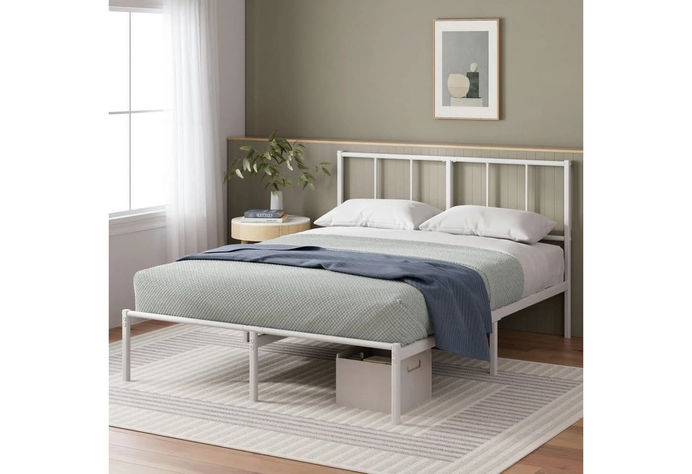 ZINUS Bettgestell Florence Square Nova mit Kopfteil 140x200 cm - Bild 2