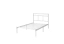 ZINUS Bettgestell Florence Square mit Kopfteil Weiß 90x200 cm Bild 1