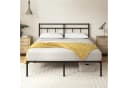 ZINUS Bettgestell Florence Square mit Kopfteil Schwarz Bild 3