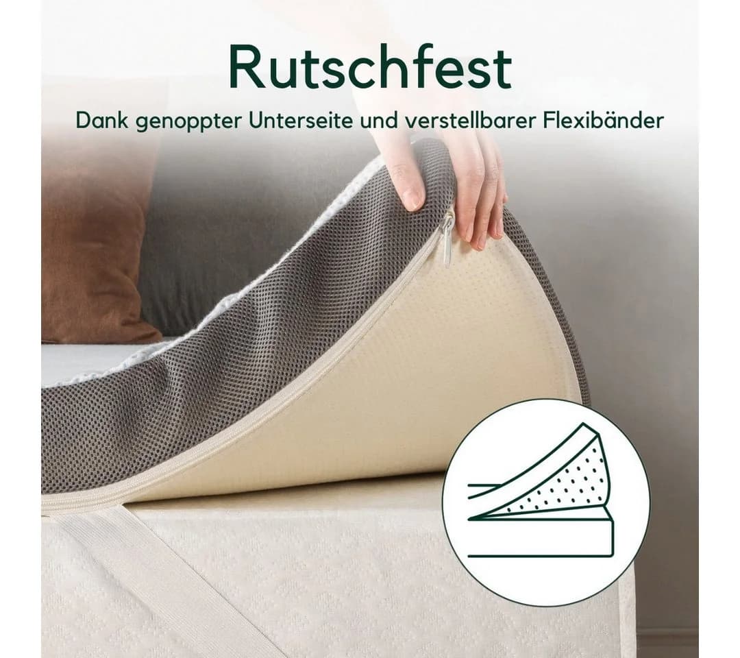 ZINUS Topper EcoSleep H3/H4 7 cm Druckentlastend Atmungsaktiv Matratzentopper 90x200 cm - Bild 5