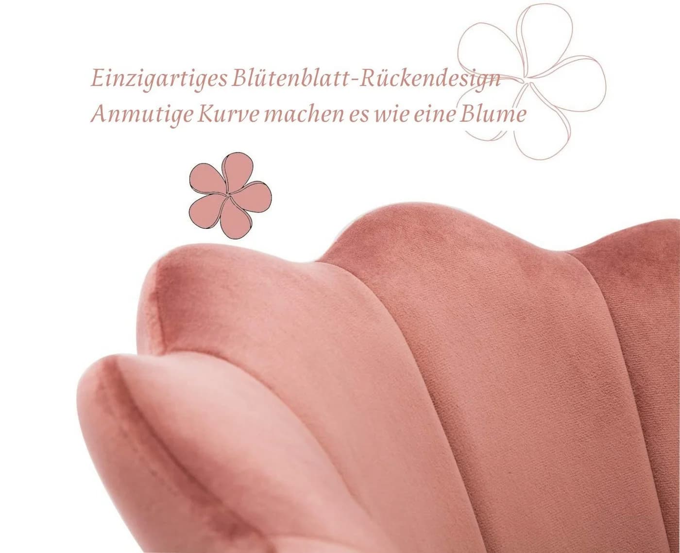 WAHSON OFFICE CHAIRS Loungesessel Bürostuhl Kunstfell Drehstuhl Rosa