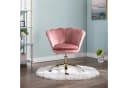 WAHSON OFFICE CHAIRS Loungesessel Bürostuhl Kunstfell Drehstuhl Rosa Bild 5