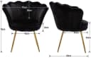 WAHSON OFFICE CHAIRS Loungesessel Weicher Samt Armlehnstuhl Bild 4