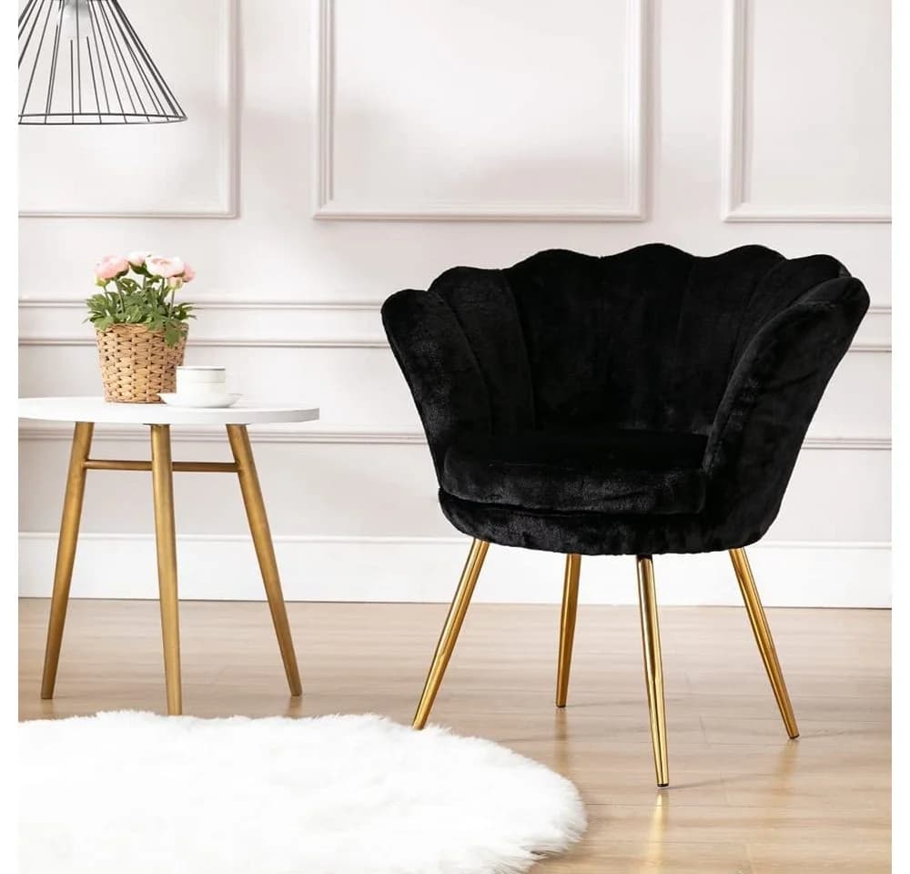 WAHSON OFFICE CHAIRS Loungesessel Weicher Samt Armlehnstuhl - Bild 5