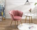 WAHSON OFFICE CHAIRS Loungesessel Rosa Weicher Samt Armlehnstuhl Bild 1