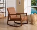 WAHSON OFFICE CHAIRS Schaukelstuhl Lederbezug Bild 1