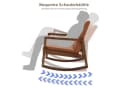WAHSON OFFICE CHAIRS Schaukelstuhl Lederbezug Bild 3