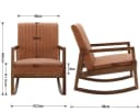 WAHSON OFFICE CHAIRS Schaukelstuhl Lederbezug Bild 5
