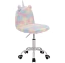 WAHSON OFFICE CHAIRS Kinderstuhl Schreibtischstuhl Bunt Kunstpelz Bild 2