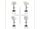 WAHSON OFFICE CHAIRS Barhocker 2er Set Samtstoff Thekenhocker Bild 4