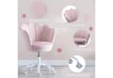 WAHSON OFFICE CHAIRS Loungesessel Samt Kinder Schreibtischstuhl Drehstuhl Rosa Bild 3