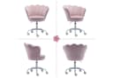 WAHSON OFFICE CHAIRS Loungesessel Samt Kinder Schreibtischstuhl Drehstuhl Rosa Bild 5