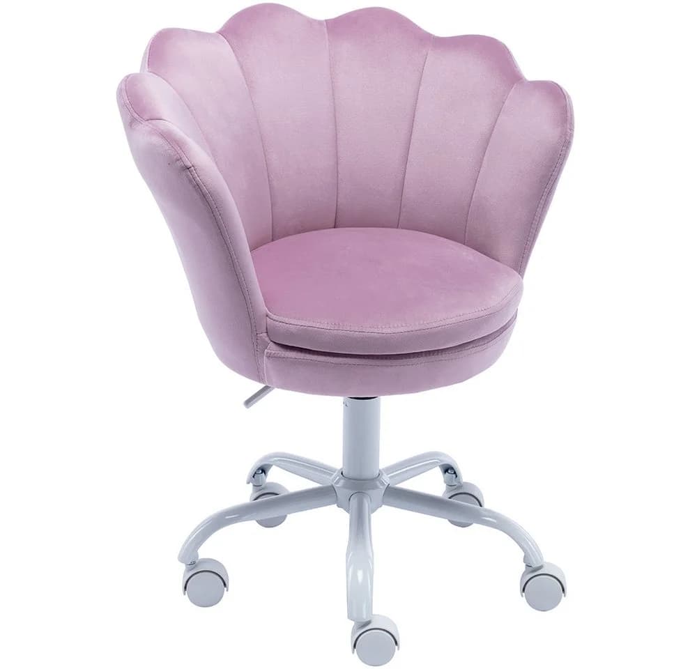 WAHSON OFFICE CHAIRS Loungesessel Samt Kinder Schreibtischstuhl Drehstuhl Violett - Bild 2