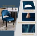 WAHSON OFFICE CHAIRS Esszimmerstuhl Samt 2er Set Blau Bild 3