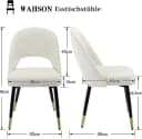 WAHSON OFFICE CHAIRS Esszimmerstuhl Samt 2er Set Beige Bild 4
