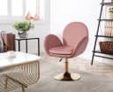 WAHSON OFFICE CHAIRS Loungesessel Samt Drehstuhl Höhenverstellbar Rosa Bild 4