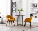 WAHSON OFFICE CHAIRS Esszimmerstuhl 2er Set Drehstuhl Samt Modern Bild 1