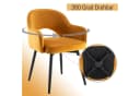 WAHSON OFFICE CHAIRS Esszimmerstuhl 2er Set Drehstuhl Samt Modern Bild 3