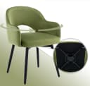 WAHSON OFFICE CHAIRS Esszimmerstuhl 2er Set Drehstuhl Grün Samt Bild 3