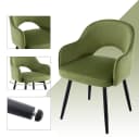 WAHSON OFFICE CHAIRS Esszimmerstuhl 2er Set Drehstuhl Grün Samt Bild 5