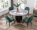 WAHSON OFFICE CHAIRS Esszimmerstuhl Samt 2er Set Grün Bild 5