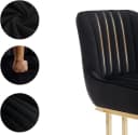 WAHSON OFFICE CHAIRS Barhocker Samt 2er Set Küchenhocker mit Lehne Weiß Bild 5