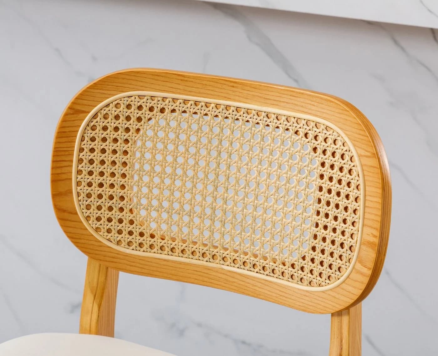 WAHSON OFFICE CHAIRS Barhocker Rattan 2/4er Set Weiß - Bild 5