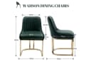 WAHSON OFFICE CHAIRS Esszimmerstuhl 2er Set Küchenstuhl Gold Samt Bild 3