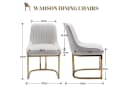 WAHSON OFFICE CHAIRS Esszimmerstuhl 2er Set mit goldenen Stuhlbeinen Bild 1