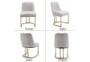 WAHSON OFFICE CHAIRS Esszimmerstuhl 2er Set mit goldenen Stuhlbeinen Bild 4
