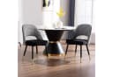 WAHSON OFFICE CHAIRS Esszimmerstuhl Samt 2er Set Schwarz Bild 1