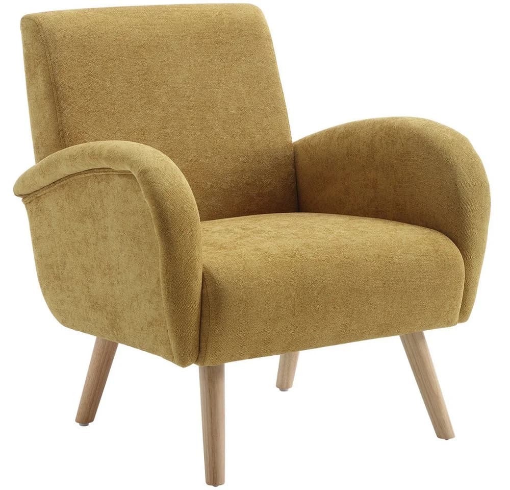 WAHSON OFFICE CHAIRS Sessel Retro Polstersessel Gelb - Bild 2
