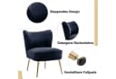 WAHSON OFFICE CHAIRS Loungesessel Wohnzimmer Modern Schwarz Bild 4