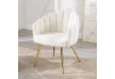 WAHSON OFFICE CHAIRS Loungesessel Kunstfell Polsterstuhl Metallbeine Bild 1