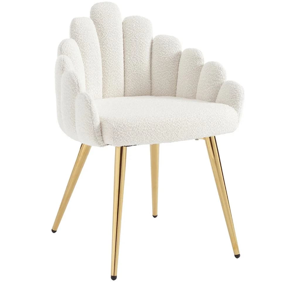 WAHSON OFFICE CHAIRS Loungesessel Kunstfell Polsterstuhl Metallbeine - Bild 2